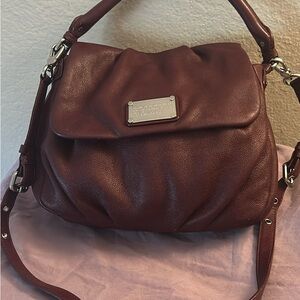 Marc by Marc Jacob Burgundy Leather Shoulder Bag
